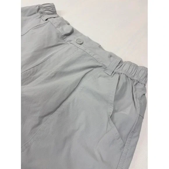 Coast Shore Men's Nylon Blend Gray Shorts Size Small Elastic Waist - Picture 3 of 16